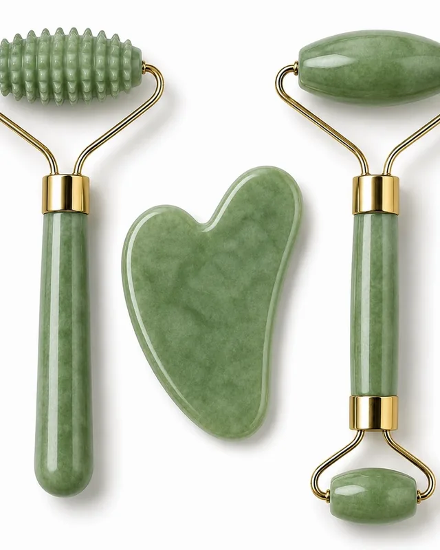 Gua Sha & Roller Facial Sculpting Set