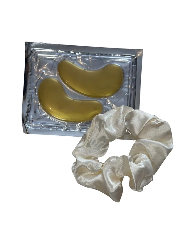 Hydrating Under-eye Patch Set & Satin Scrunchie